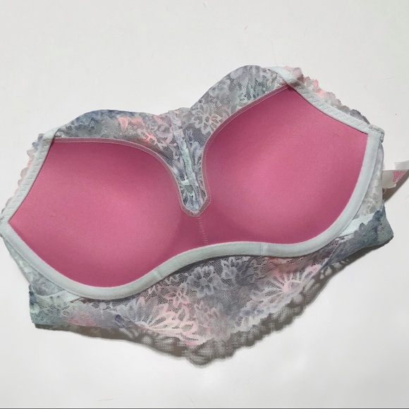VS Pink High Neck Lace Bralette - Picture 5 of 9
